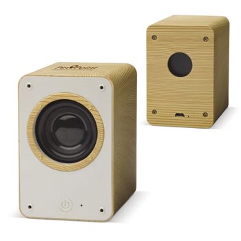Draadloze houten speaker Bruin