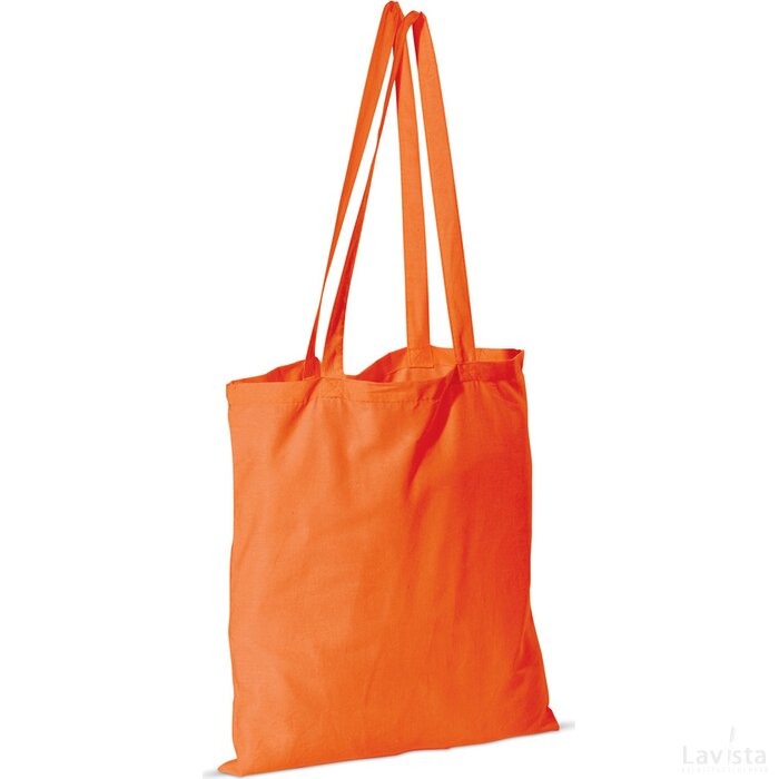 Schoudertas katoen 105g/m² oranje