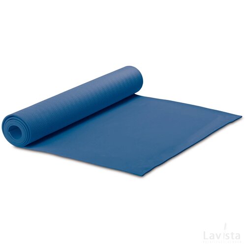 Fitness yogamat met draagtas donker blauw