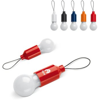 Sleutelhanger gloeilampje wit