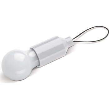Sleutelhanger gloeilampje wit