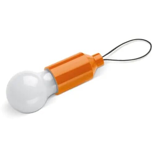 Sleutelhanger gloeilampje oranje