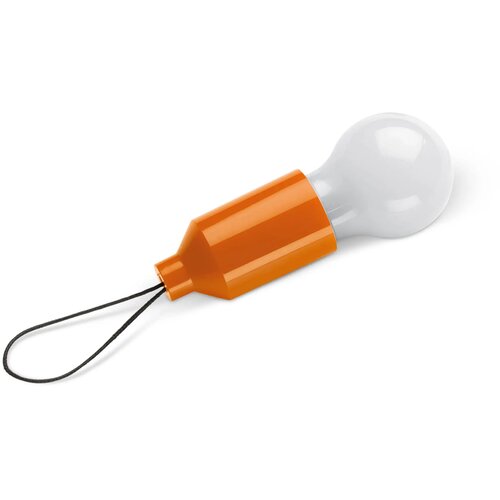Sleutelhanger gloeilampje oranje