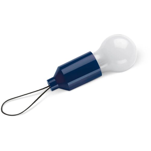 Sleutelhanger gloeilampje donker blauw