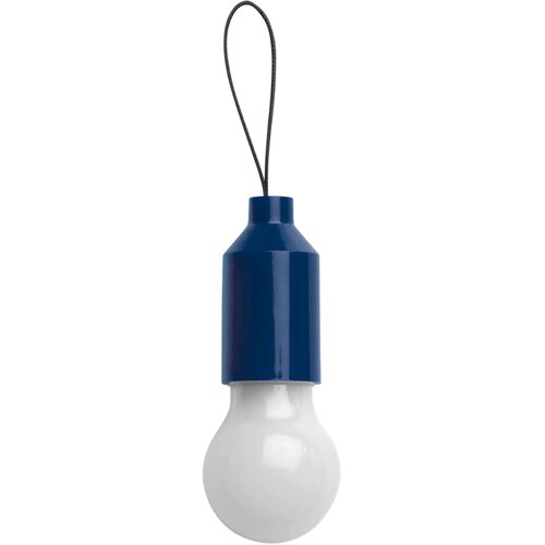 Sleutelhanger gloeilampje donker blauw