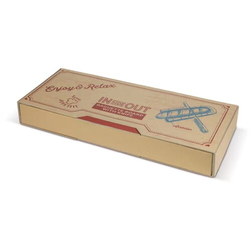 Stokbroodhouder met mes Bruin