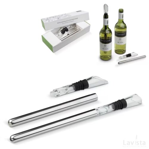Wijnkoeler stick RVS zilver