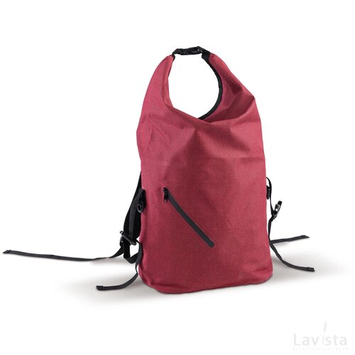 Rugzak waterdicht polyester 300D 20-22L donker rood