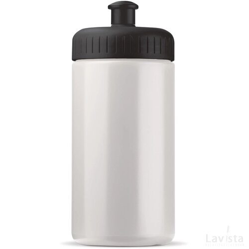 Sportbidon classic 500ml wit / zwart