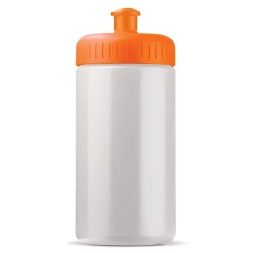 Sportbidon classic 500ml wit / oranje