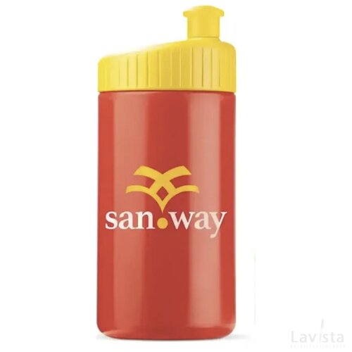 Sportbidon design 500ml rood
