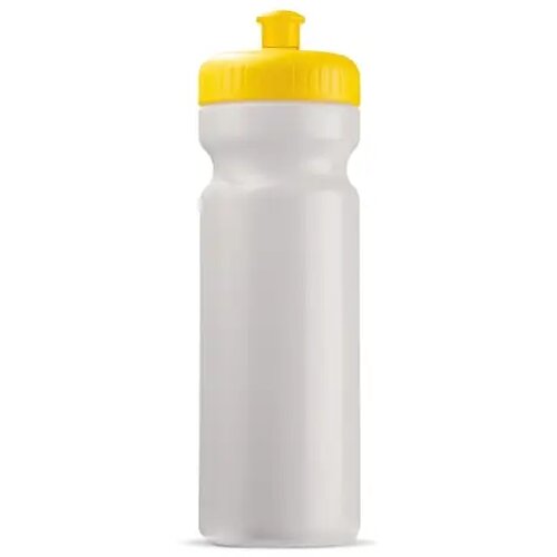 Sportbidon classic 750ml wit / geel