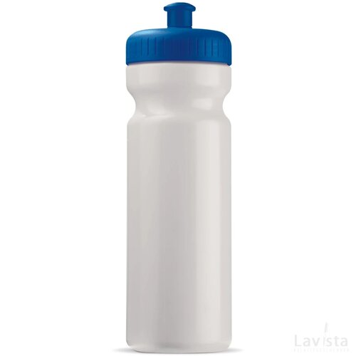 Sportbidon classic 750ml wit / donker blauw