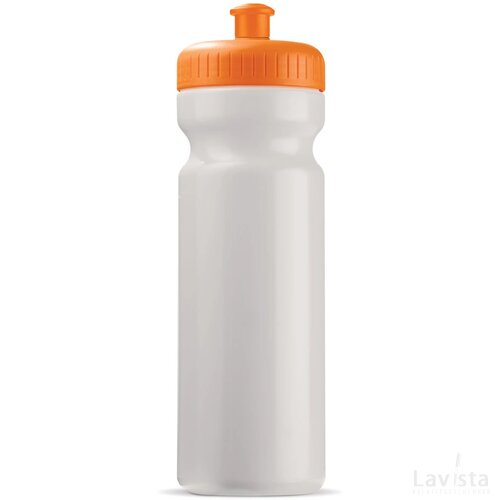 Sportbidon classic 750ml wit / oranje