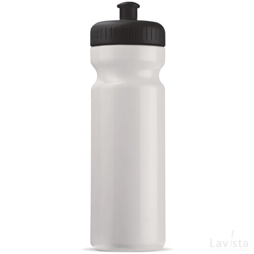 Sportbidon classic 750ml wit / zwart