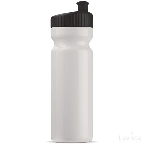 Sportbidon design 750ml wit / zwart