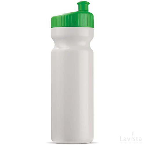 Sportbidon design 750ml wit / groen