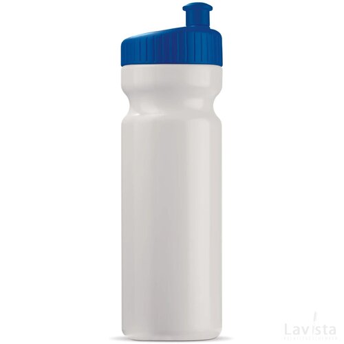 Sportbidon design 750ml wit / donker blauw
