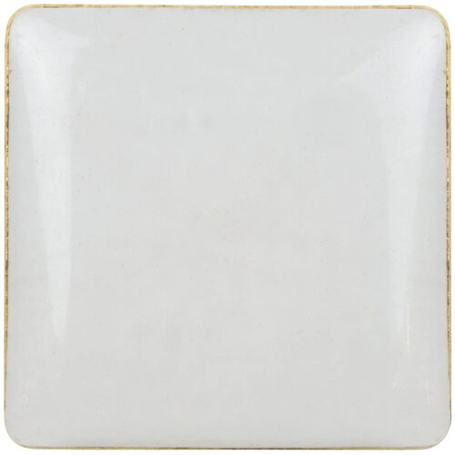 Badge metalen pin 15x15mm goud satijn