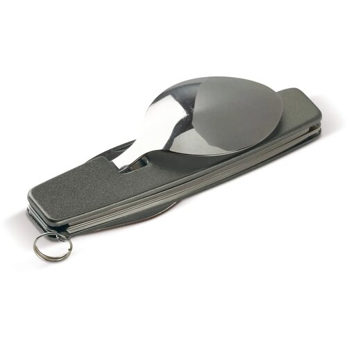 Inklapbaar bestek in multitool donker gun metal