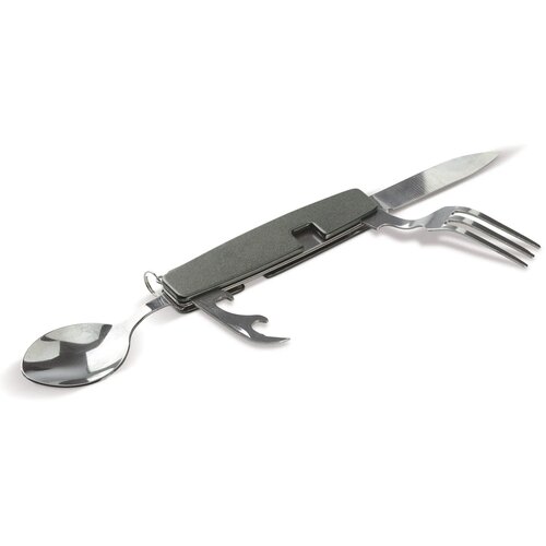 Inklapbaar bestek in multitool donker gun metal