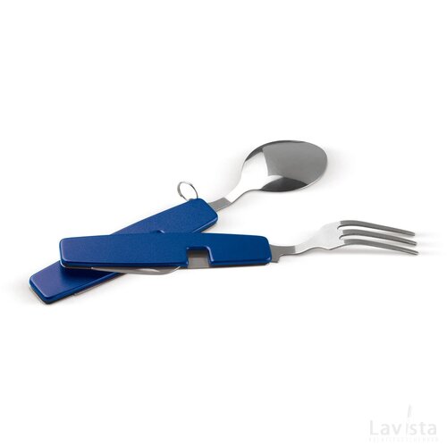 Inklapbaar bestek in multitool blauw
