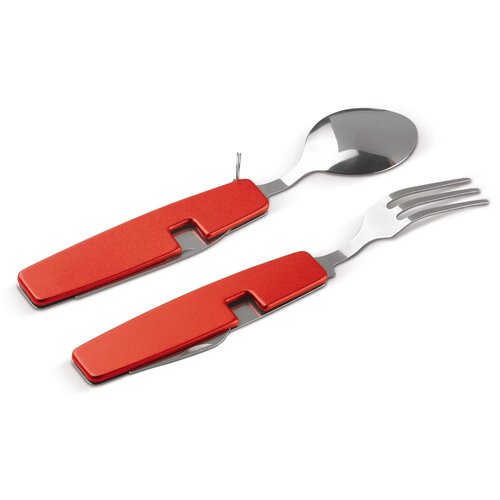 Inklapbaar bestek in multitool rood