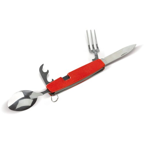 Inklapbaar bestek in multitool rood