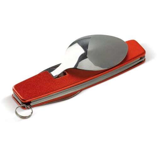 Inklapbaar bestek in multitool rood