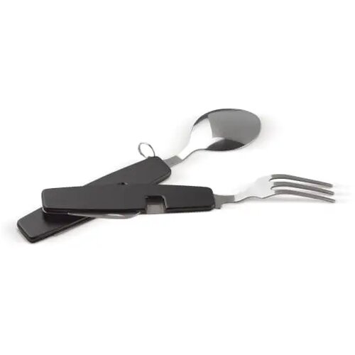 Inklapbaar bestek in multitool zwart