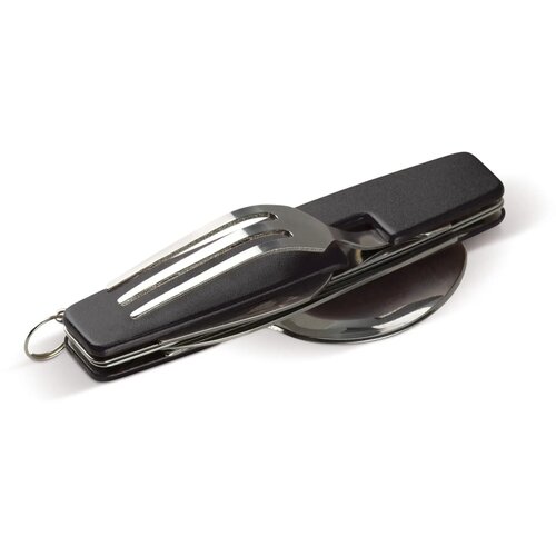 Inklapbaar bestek in multitool zwart