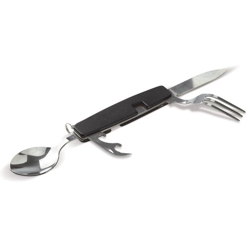 Inklapbaar bestek in multitool zwart