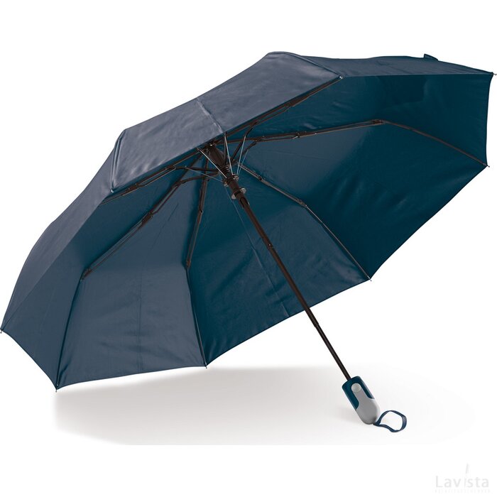Opvouwbare 22” paraplu auto open donker blauw