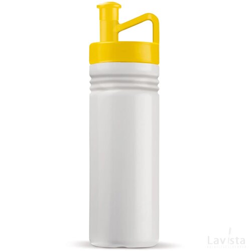 Sportbidon ergonomisch 500ml Wit / Geel