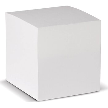 Kubusblok 730 vels 9x9x9cm wit