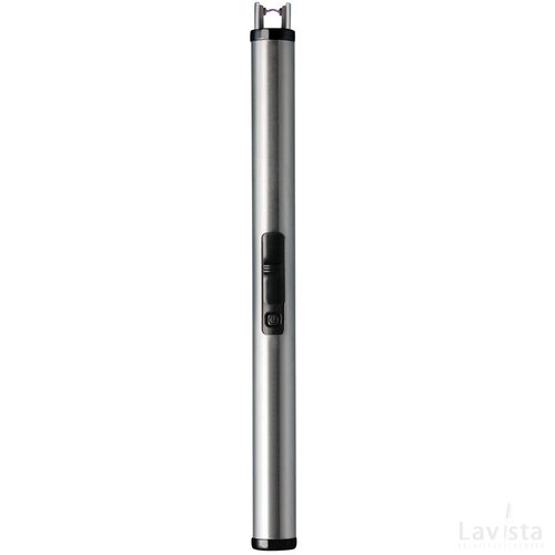 Plasma aansteker Reeves-New Castle zwart, zilver
