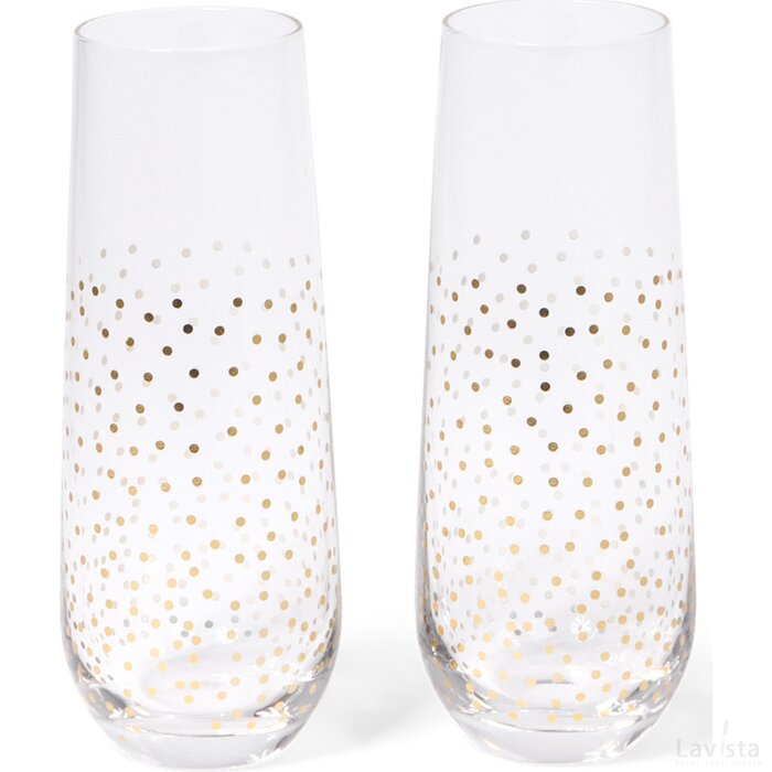 SENZA Set of two champagne glasses