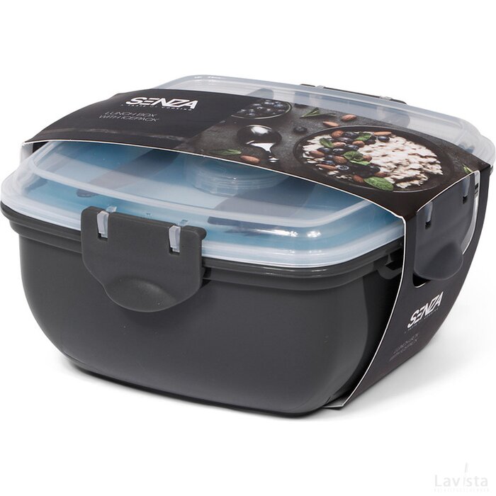 SENZA Lunch Box with Coolingpack Grey