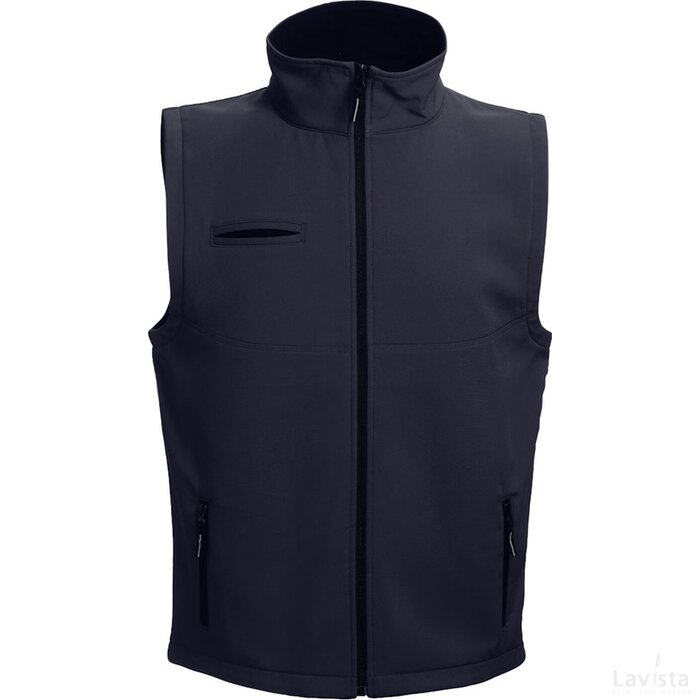 Thc Baku Unisex Softshell Vest Marineblauw