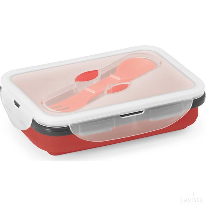 Saffron  Luchtdichte Opvouwbare Container 640 Ml Rood