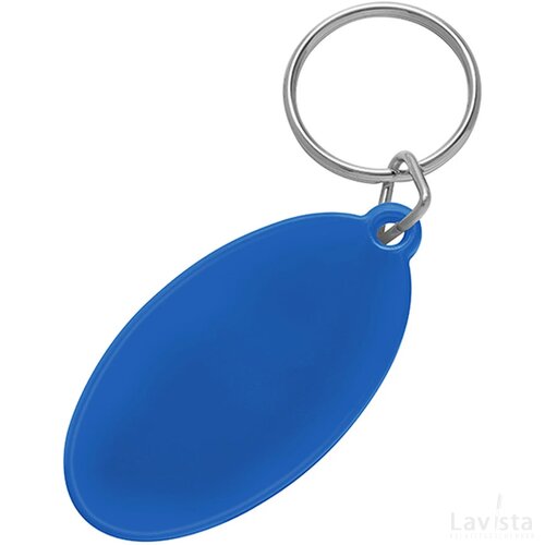 Sleutelhanger ovaal blauw