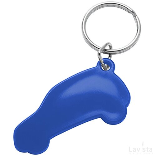 Sleutelhanger auto blauw