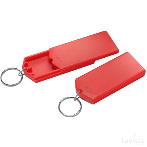 Sleutelhanger safebox rood