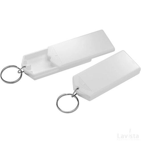 Sleutelhanger safebox wit