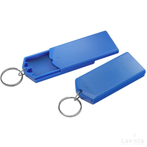 Sleutelhanger safebox blauw