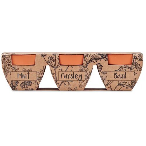 Kruidenpotjes set van 3 Flowerpot hout