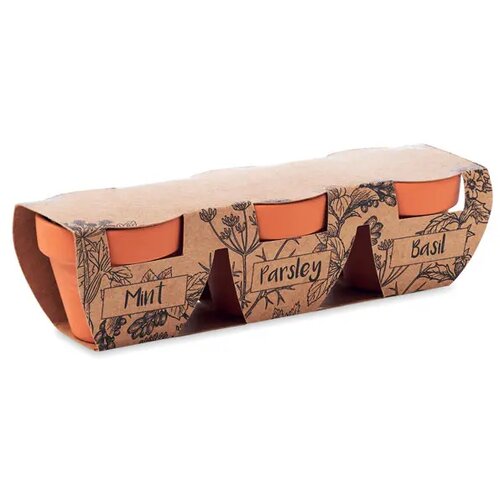 Kruidenpotjes set van 3 Flowerpot hout