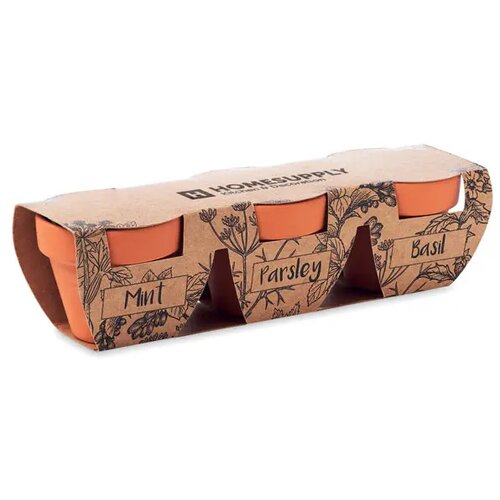 Kruidenpotjes set van 3 Flowerpot hout