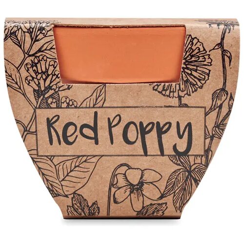 Potje klaproos Red poppy hout