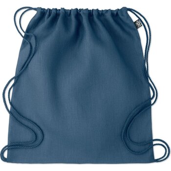 Hennep rugzak met koord Naima bag blauw